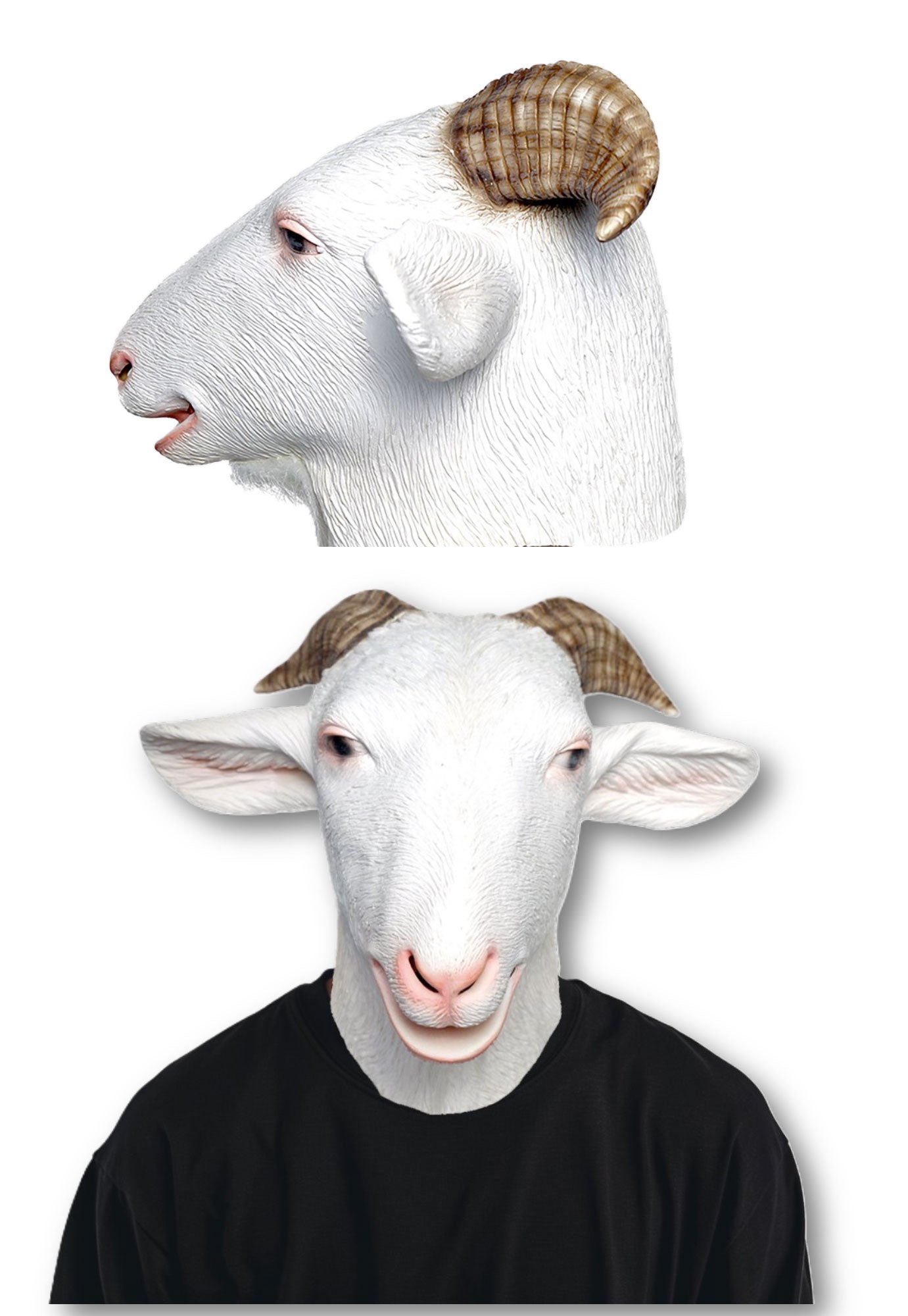 Realistic Goat Greatest of all Time Animal Full Over Head Mask