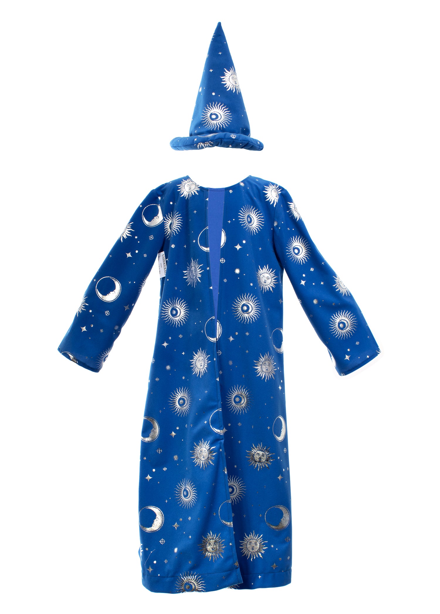 Wizard Robe Blue With Hat and Beard Costume Size Large 10-12