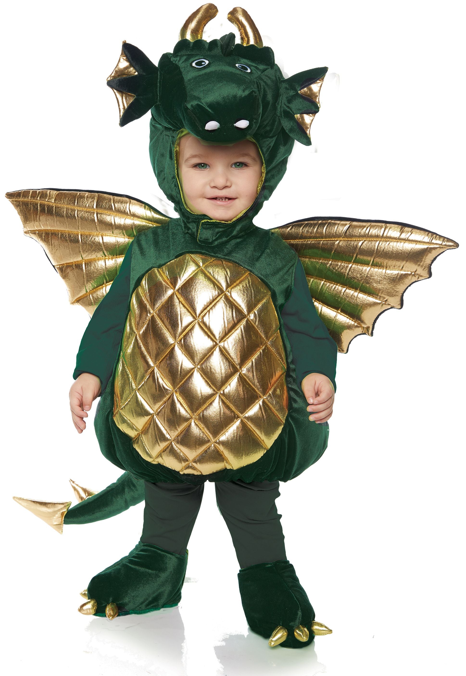 Baby Dragon Green Infant Costume Size Toddler 4-6