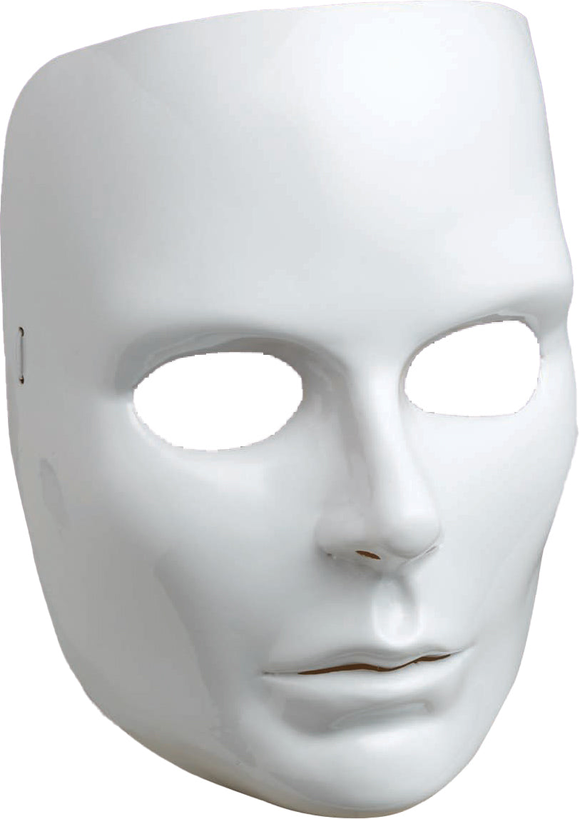 White Face Female Adult Mask