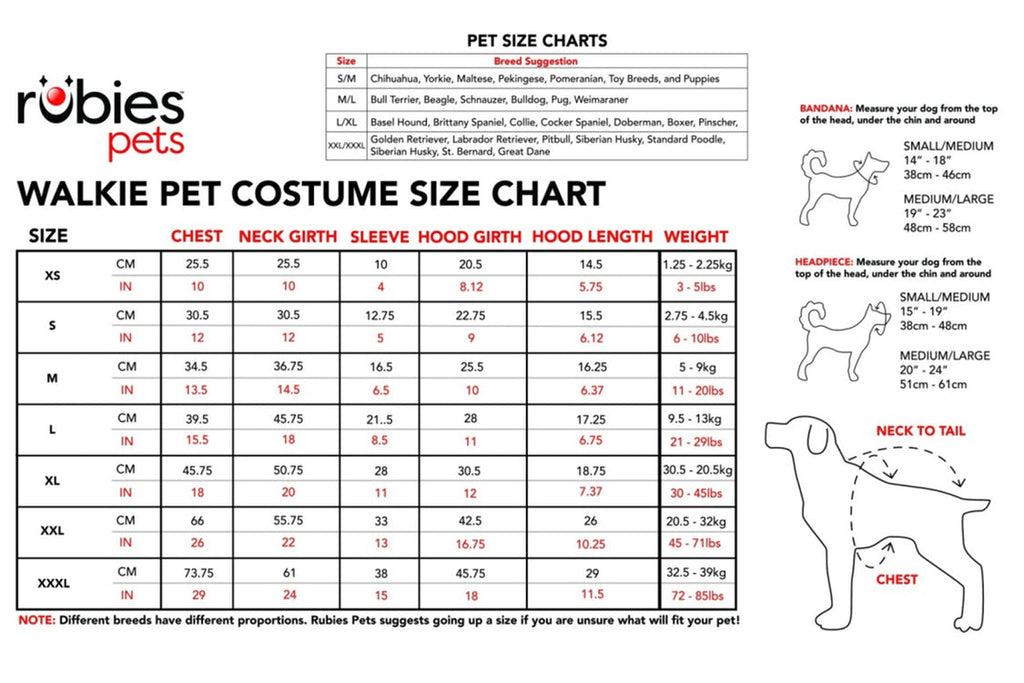 Walking Werewolf Pet Dog Costume Size Medium