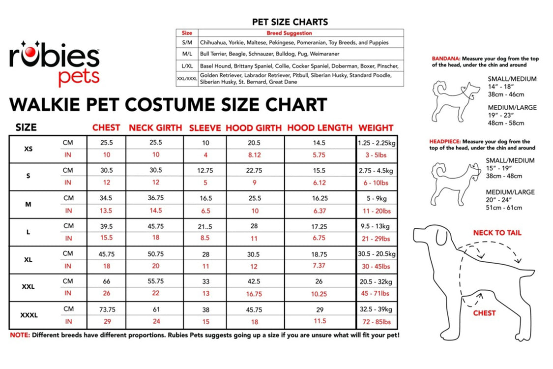 Walking Werewolf Pet Dog Costume Size Medium
