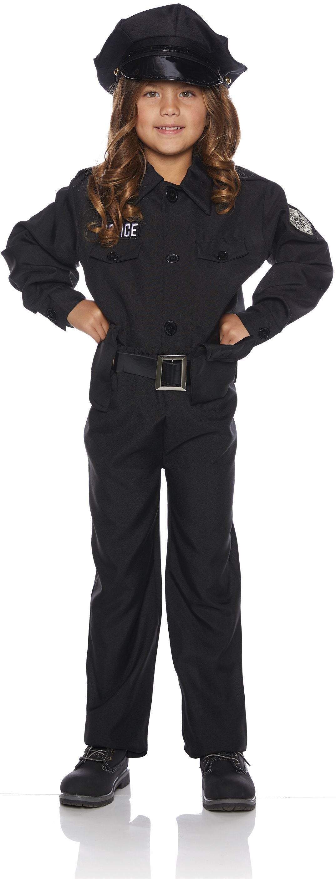 Policeman Child Cop Costume Size Medium 8-10