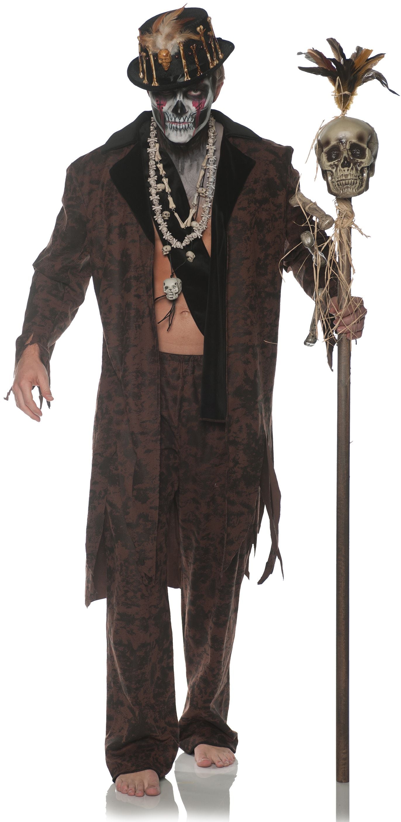 Witch Doctor Voodoo Zombie Adult Costume Size XX-LARGE