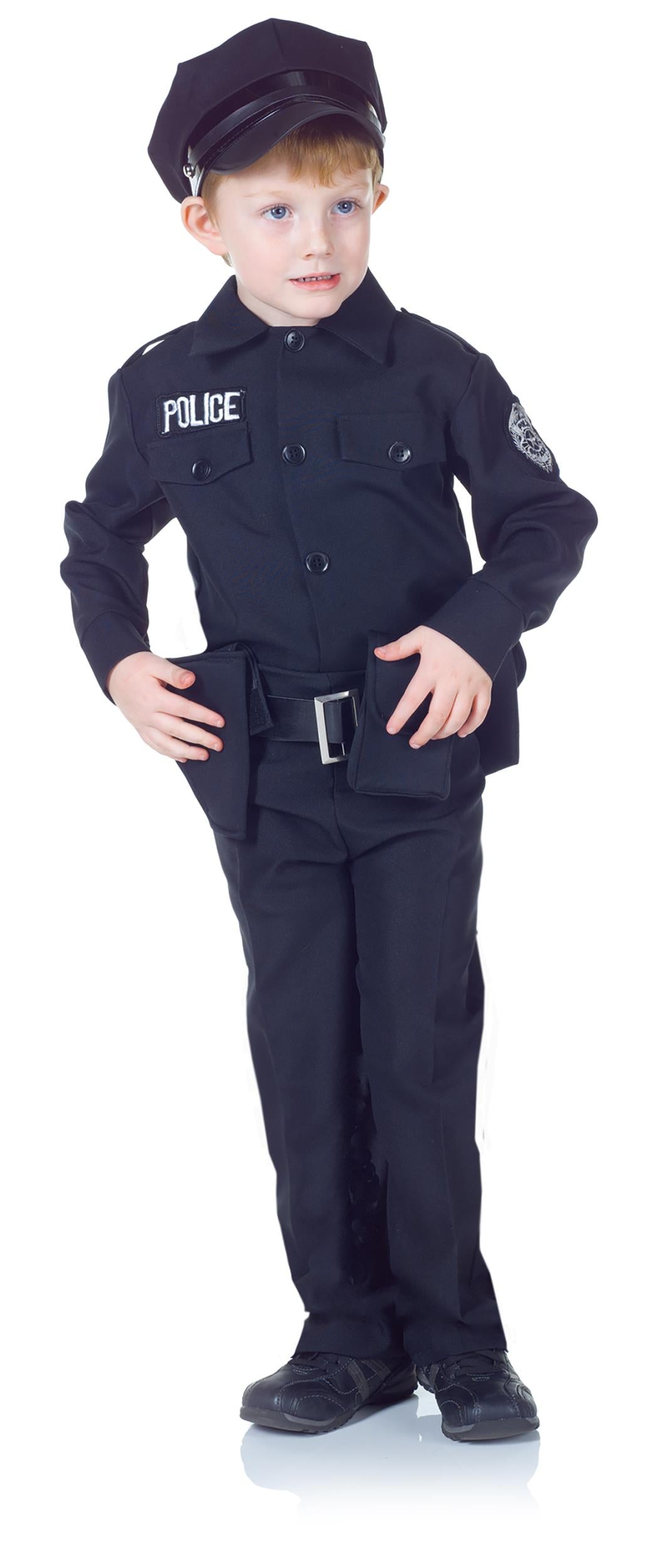 Policeman Child Cop Costume Size Large 10-12