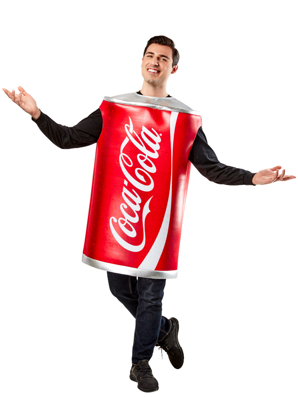 Can of  Coke Coca Cola Foam Tunic Adult Costume Standard Size