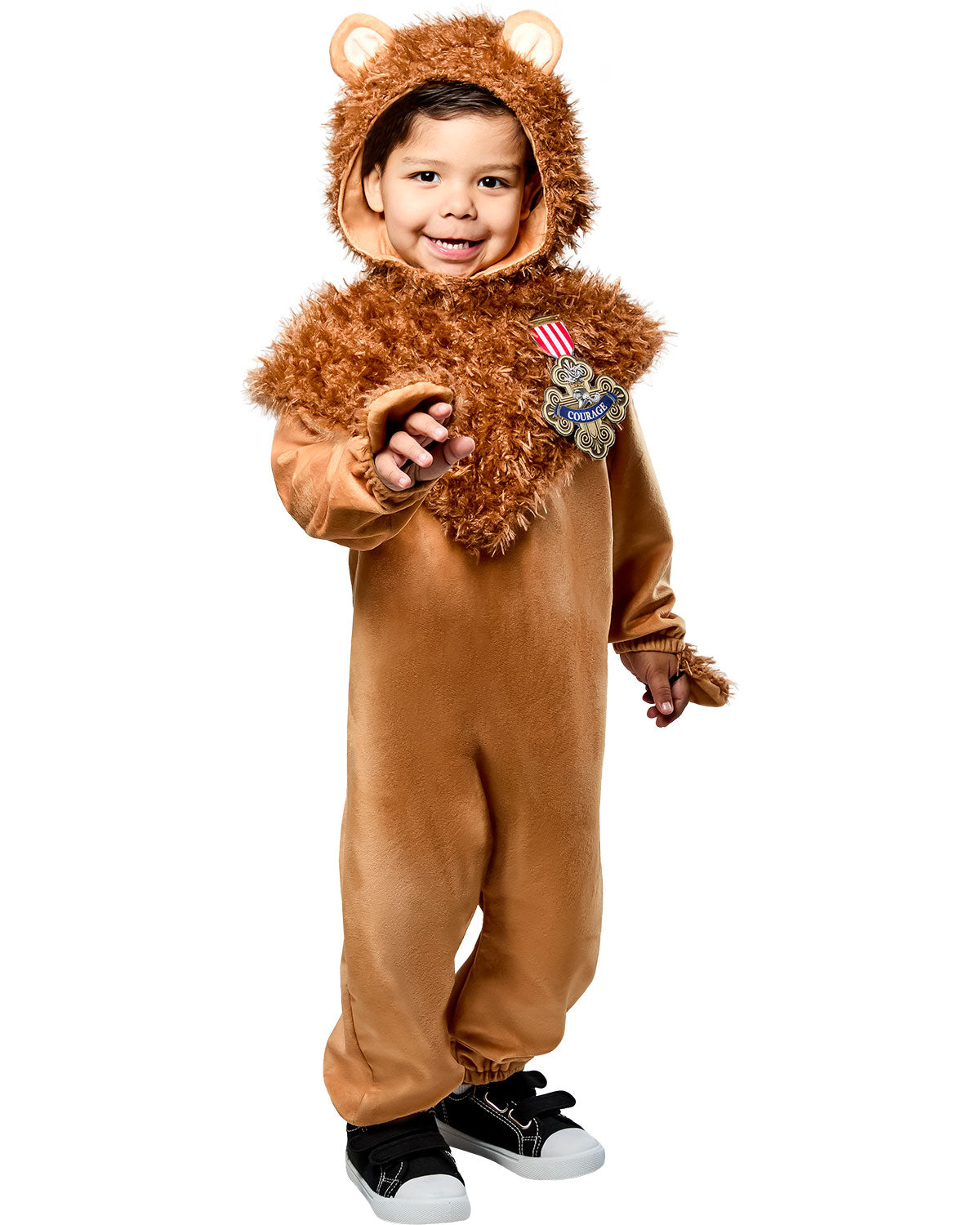 Wizard of Oz Cowardly Lion Plush Jumpsuit and Headpiece Costume Toddler