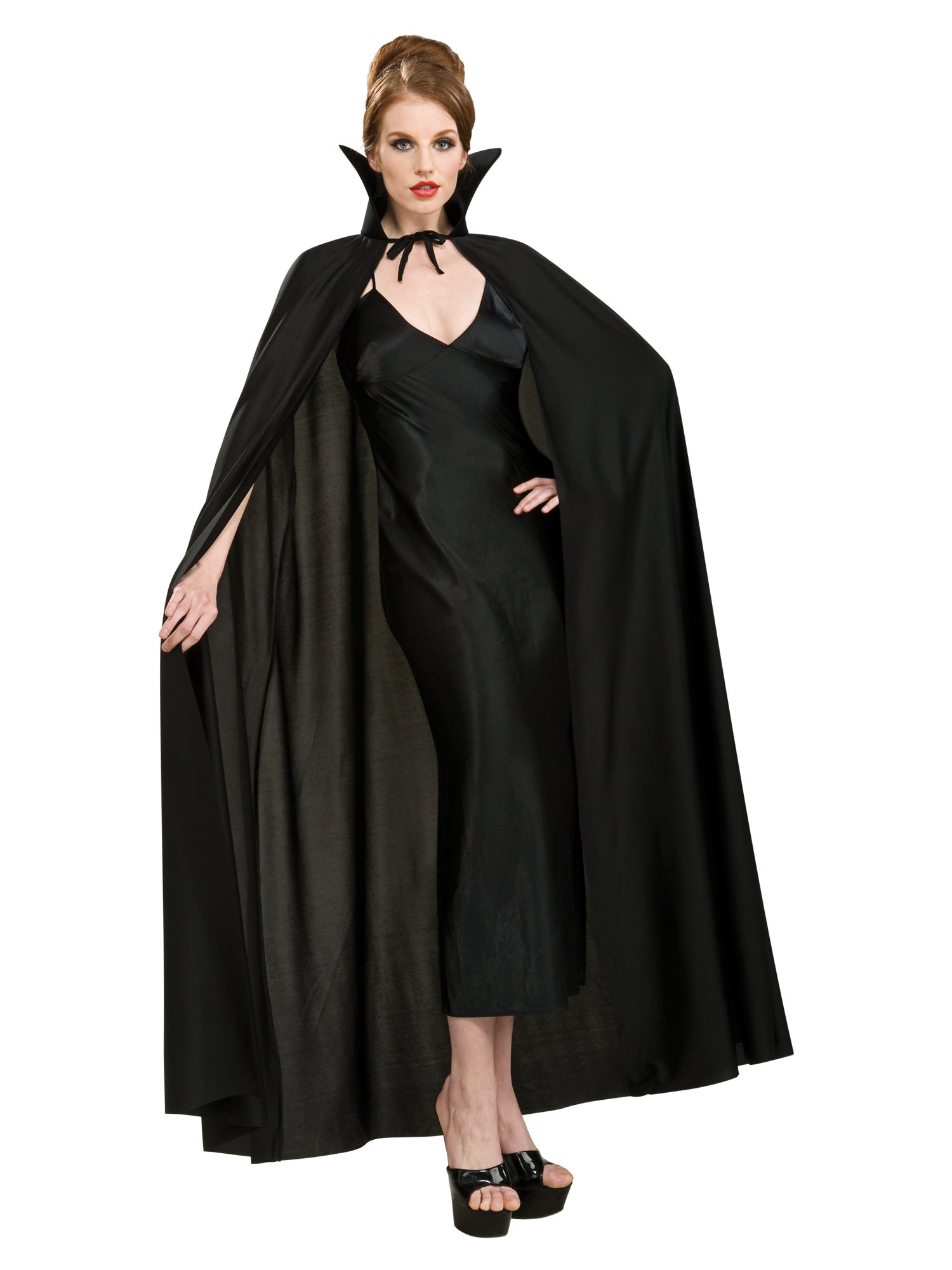 Rubie's Full Length Fabric Cape Black Costume Accessory