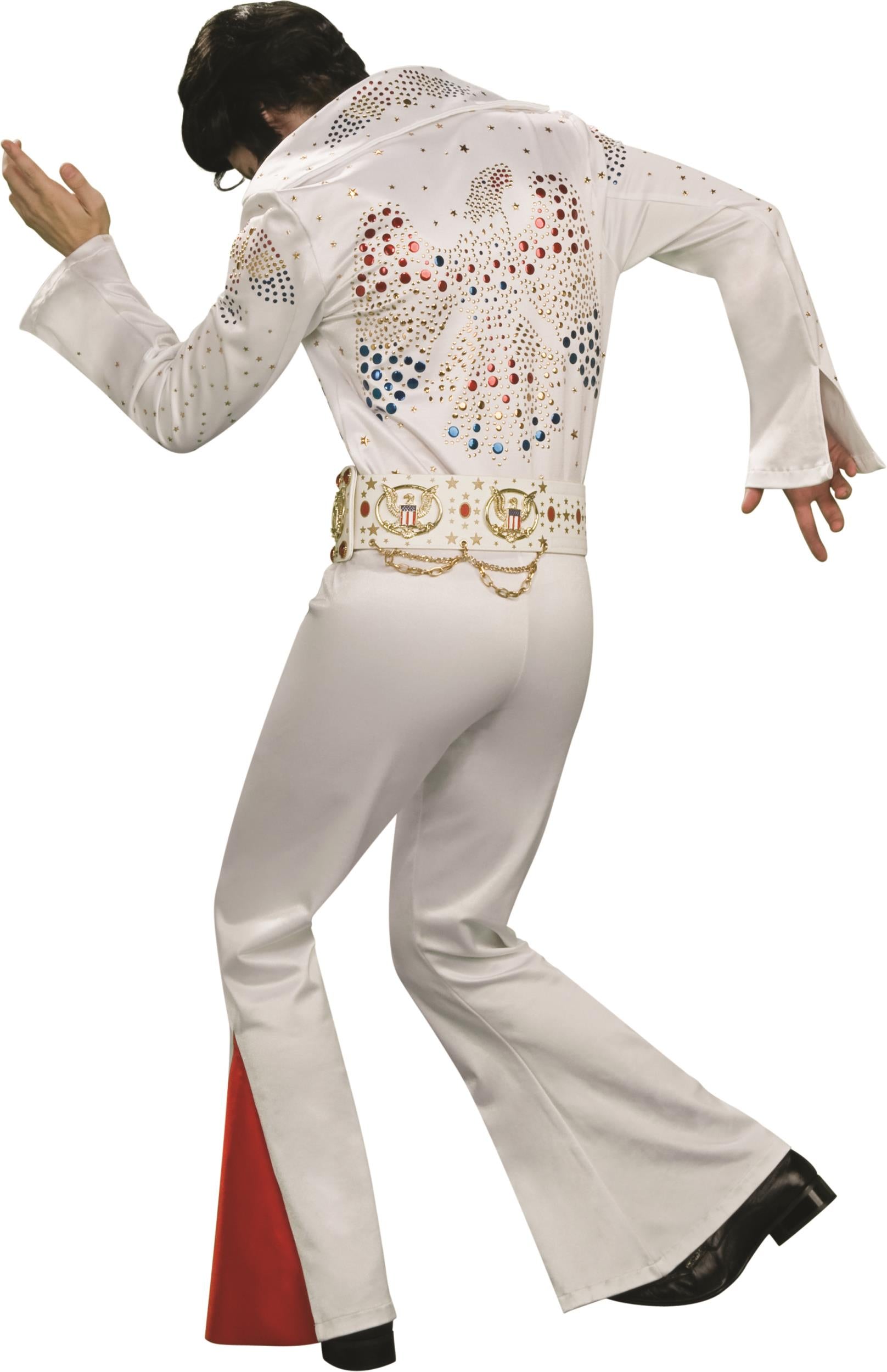 Elvis Presley Deluxe Grand Heritage Men's White Jumpsuit Costume X-Large