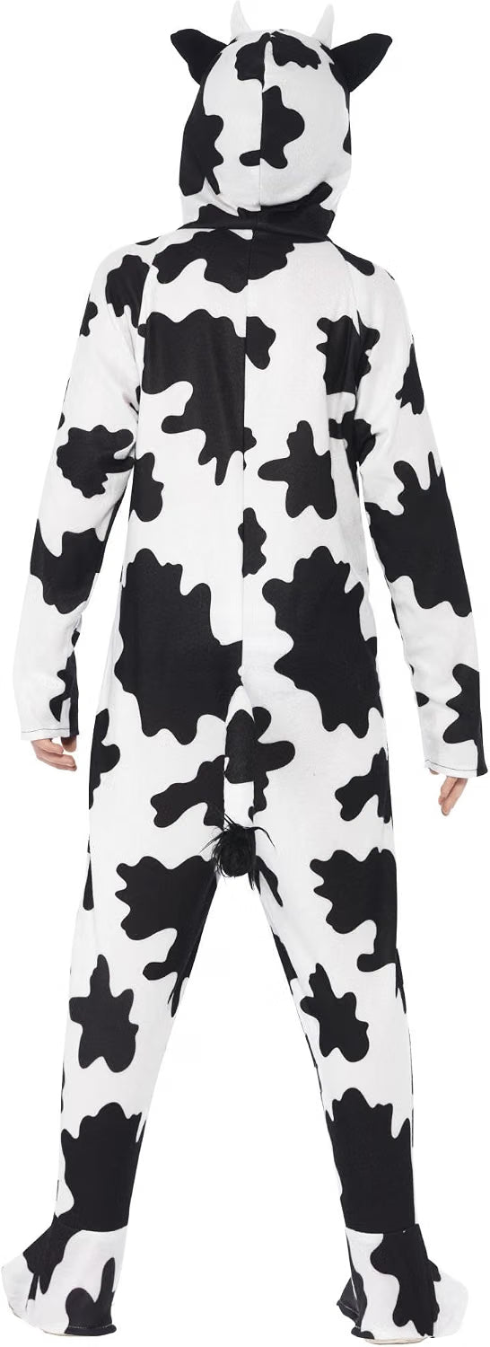 Kids' Cow Jumpsuit Costume - Black and White