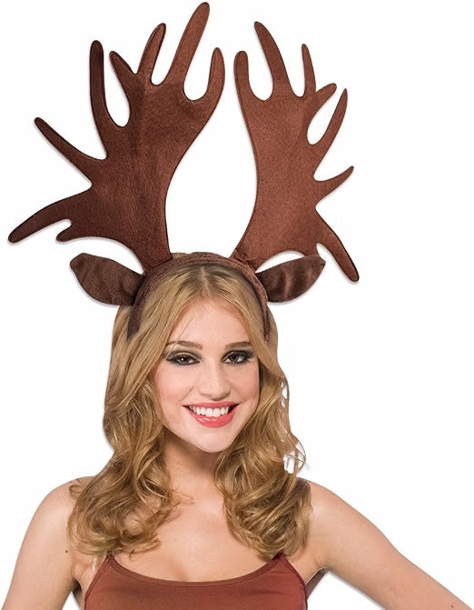 Jumbo Moose Ears and Antlers Headband