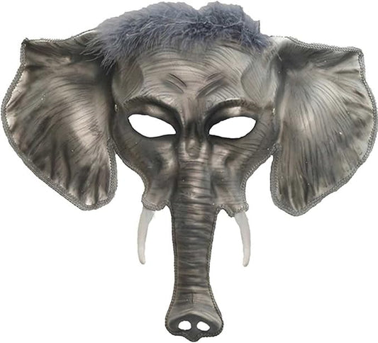 Gray Elegant Elephant Venetian Mask Adult Size