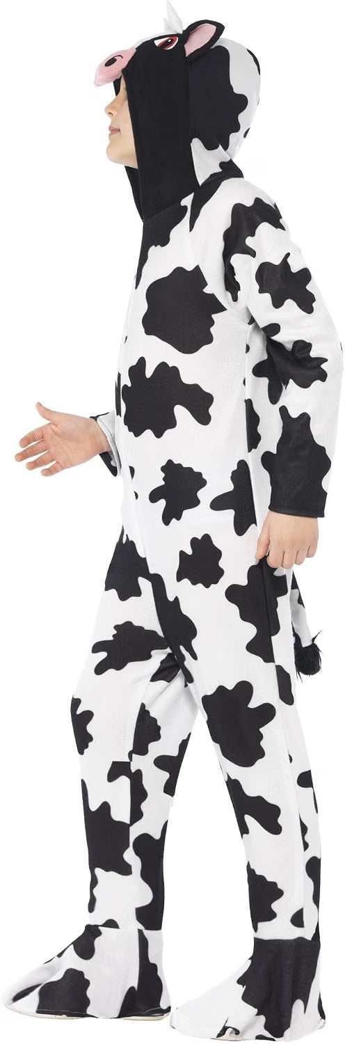 Kids' Cow Jumpsuit Costume - Black and White