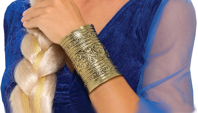Medieval Fantasy Bronze Cuff Bracelet Costume Accessory