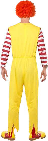 Kreepy Killer Clown Costume, Yellow & Red