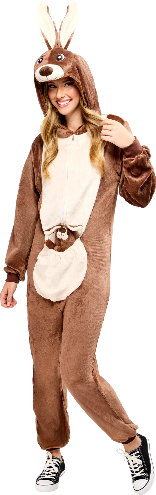 Kangaroo Comfy-Wear Costume - Adult Pajama Jumpsuit