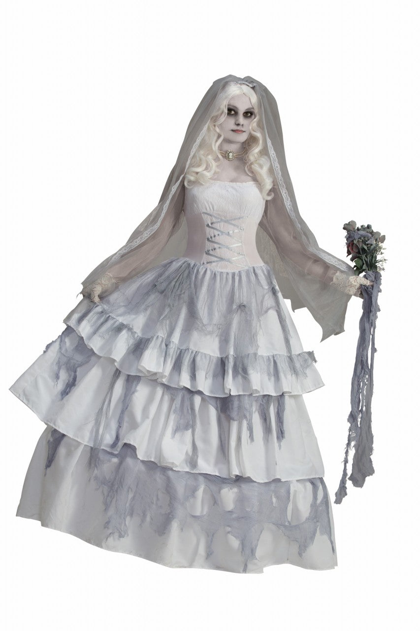 Rubie's Deluxe Victorian Ghost Bride Costume - Adult Standard