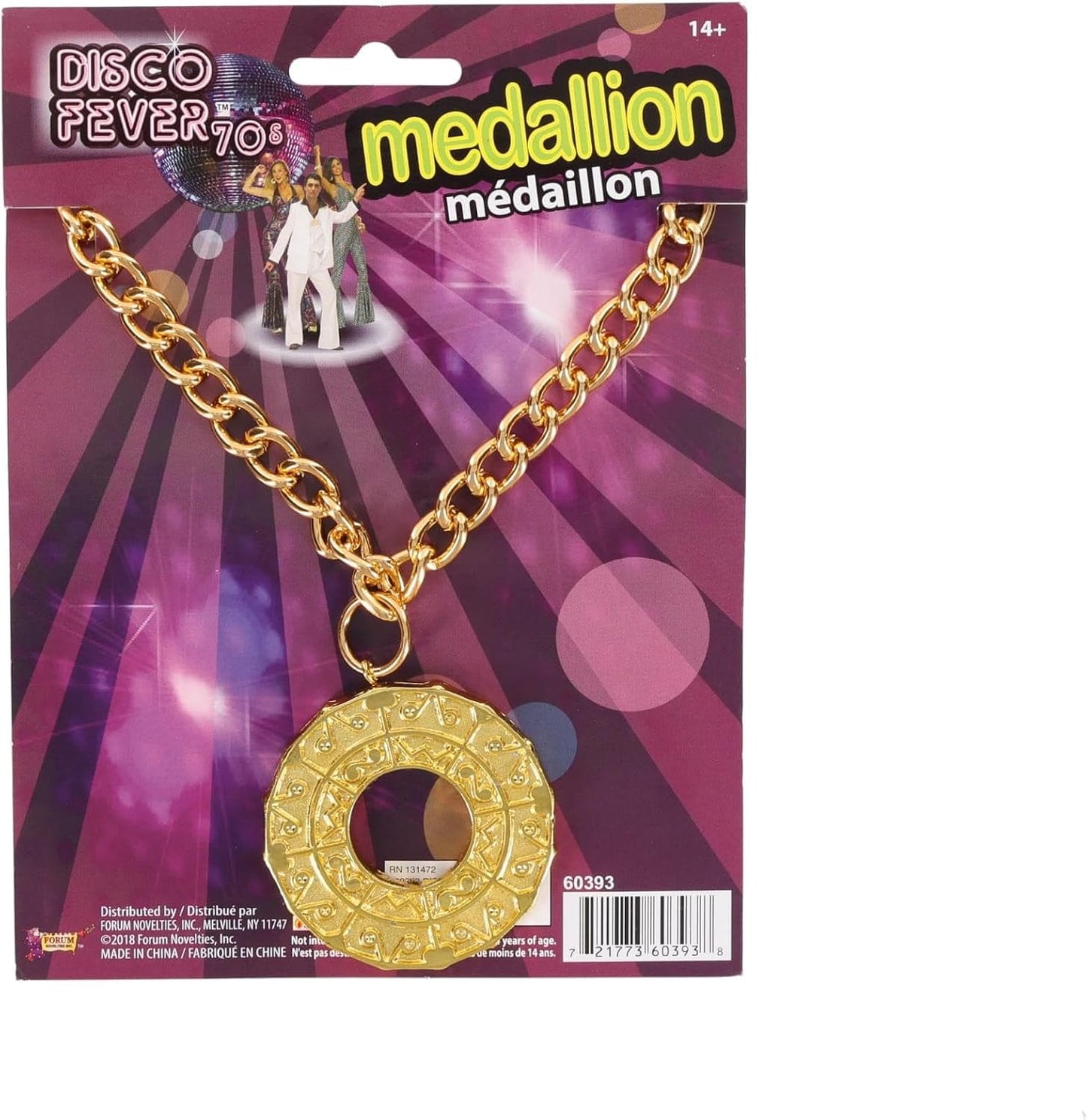 70s Disco Fever Medallion Costume Accessory