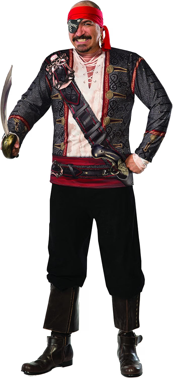 Adult Buccaneer Pirate Costume Shirt