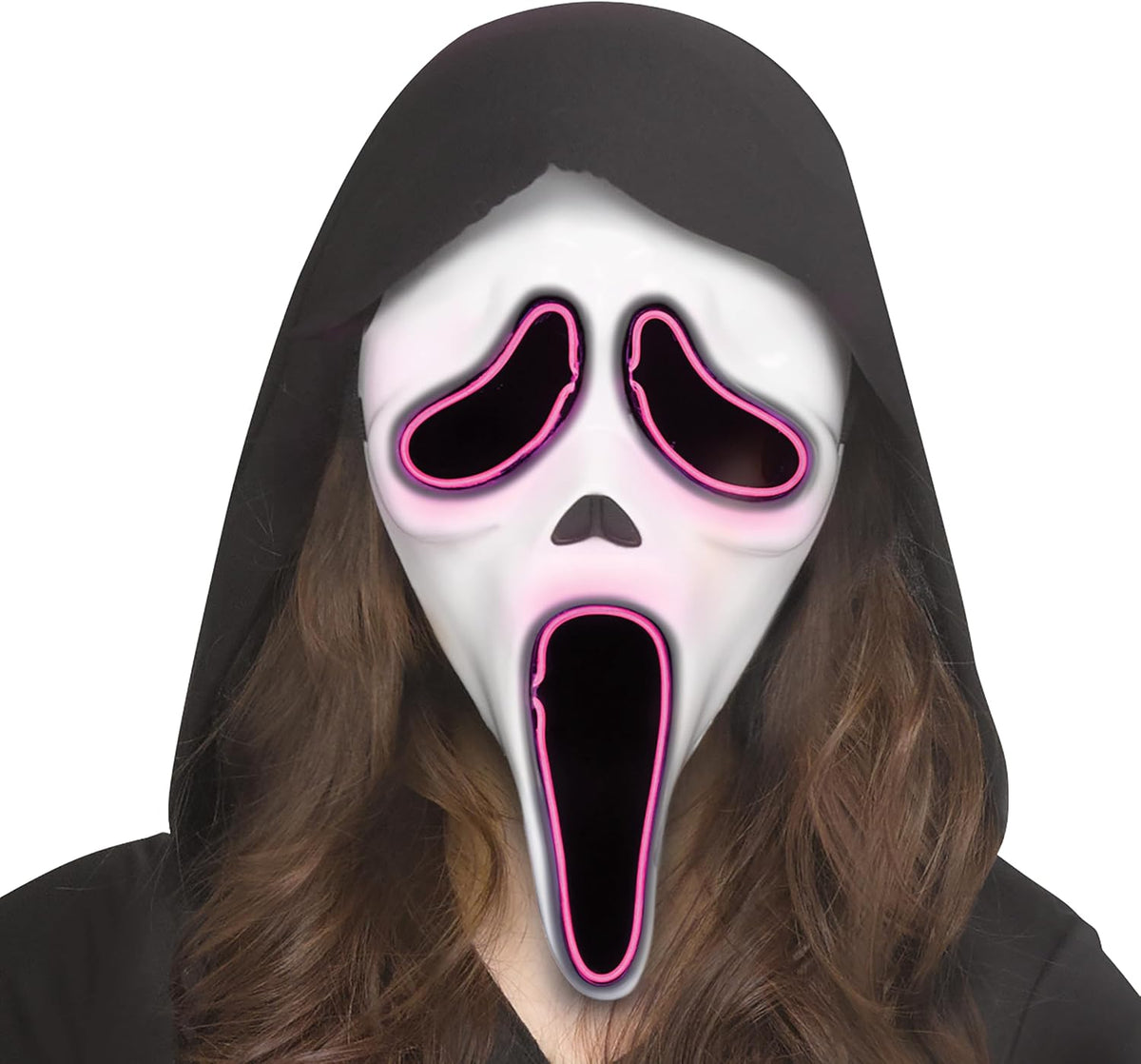 E.L. Light Up Scream Ghost Face Women's Costume