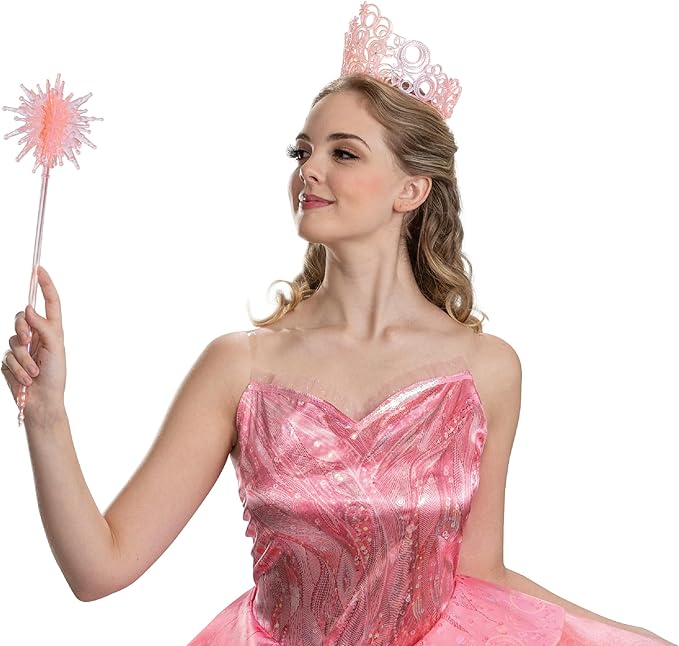 Wicked Wizard Of Oz Glinda Deluxe Child Tiara and Wand Costume Accessory Set