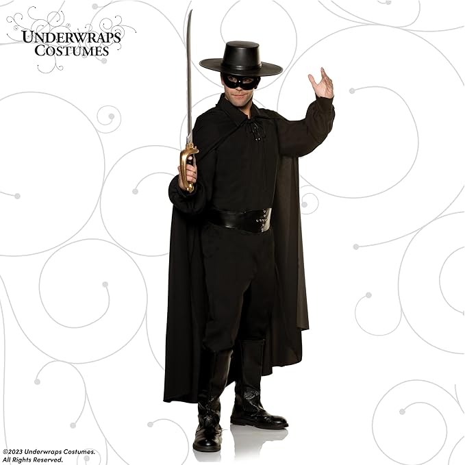 Men's Zorro Bandit Outlaw Pirate Adult Costume