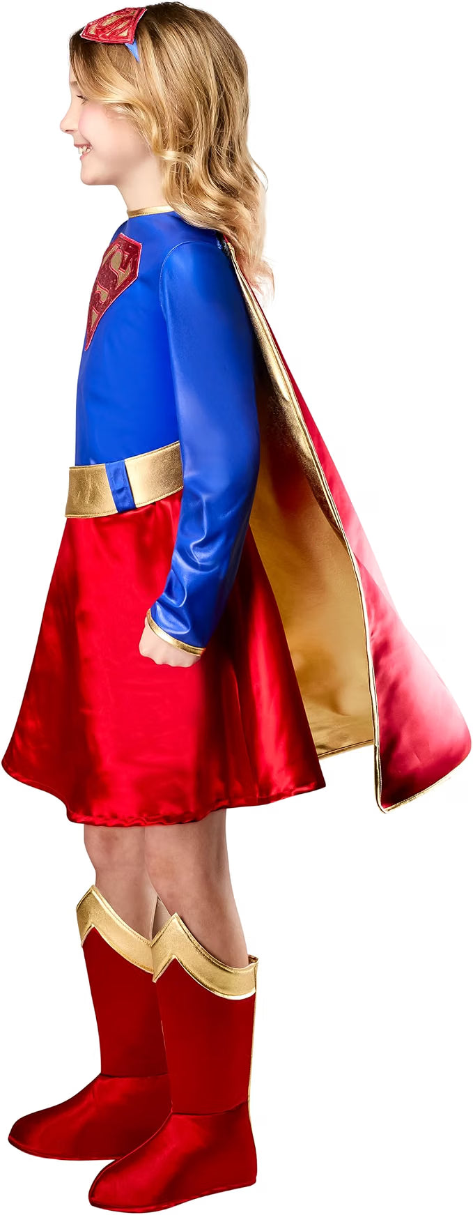 Girl's Deluxe Supergirl Costume