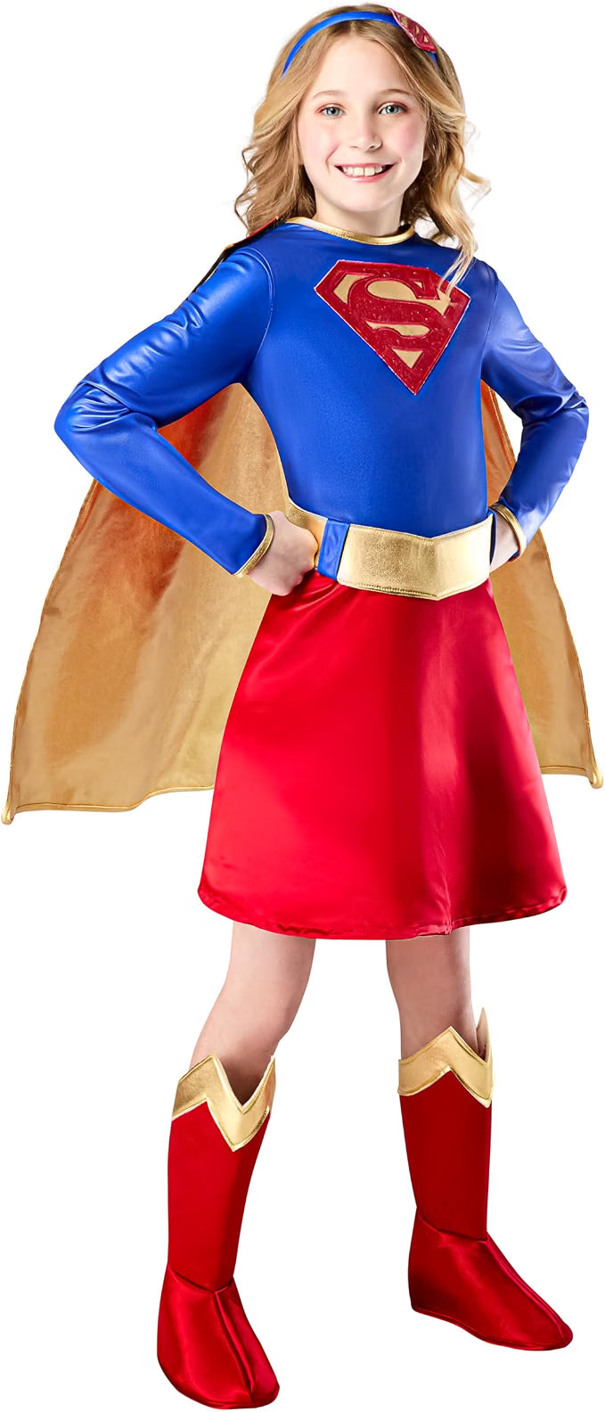 Girl's Deluxe Supergirl Costume