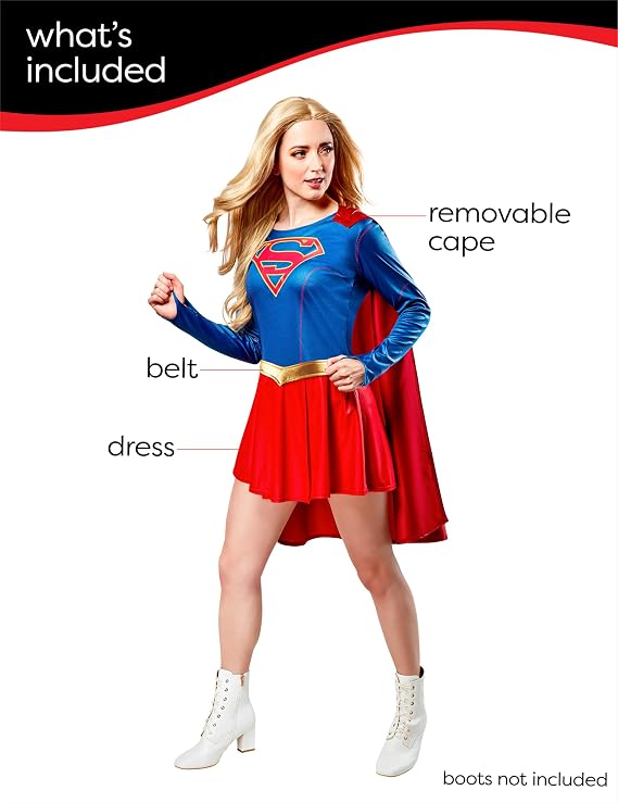DC Superheroes Supergirl TV Series: Supergirl Costume Dress for Women