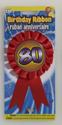 80th birthday novelty pin