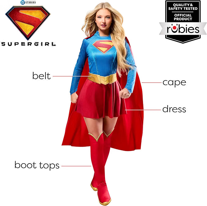 Women's Deluxe Supergirl Women's Costume
