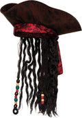 Pirate Dreadlock Hat Costume Accessory Adult Size