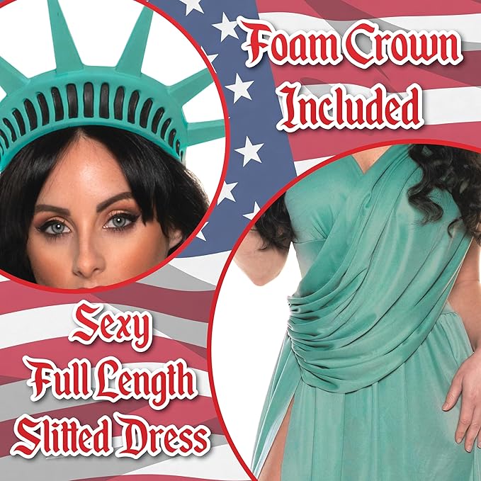Sexy Lady Liberty Statue of Liberty Women's Patriotic Costume