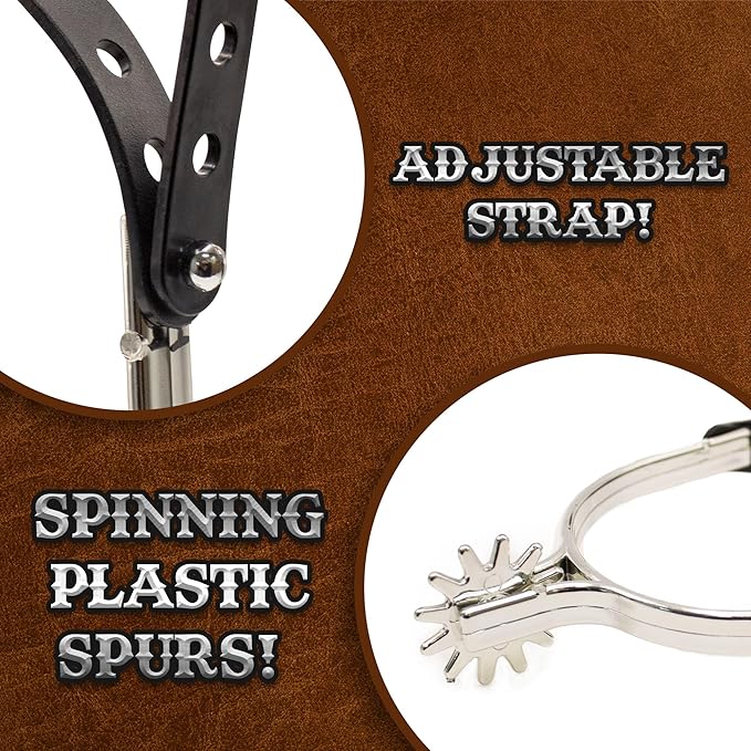 Adjustable Faux Cowboy Cowgirl Boot Spurs Plastic Spur Rodeo Gear