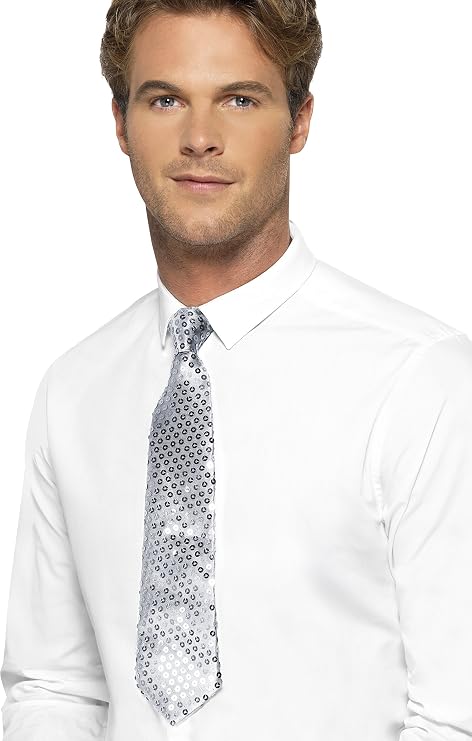 Sequin Neck Tie Disco Old School Assorted Colors