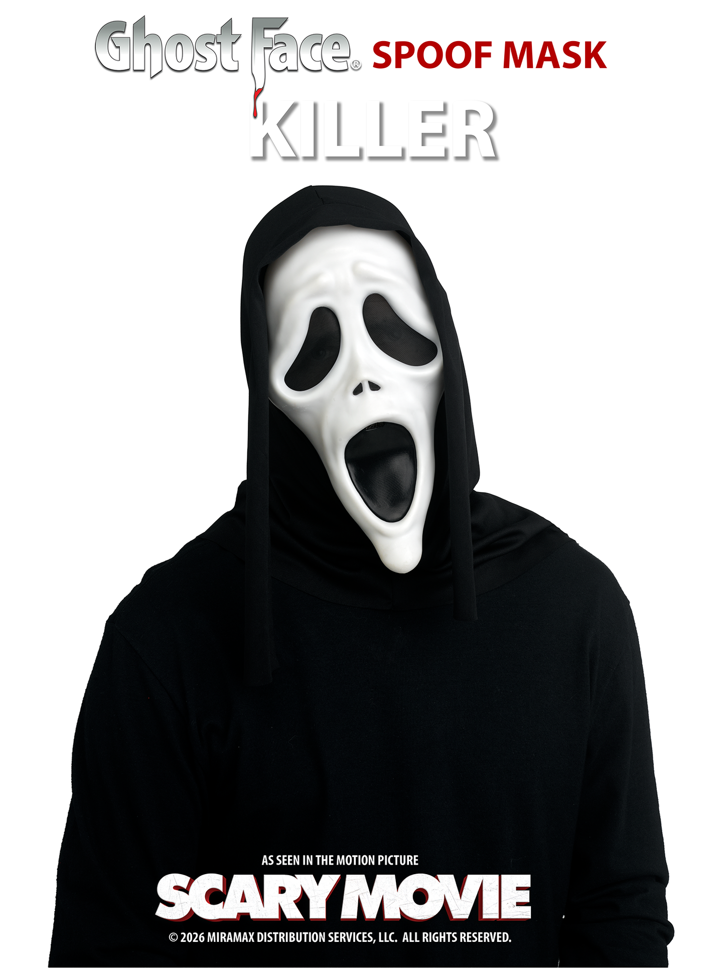 Scary Movie Killer Adult Costume Mask