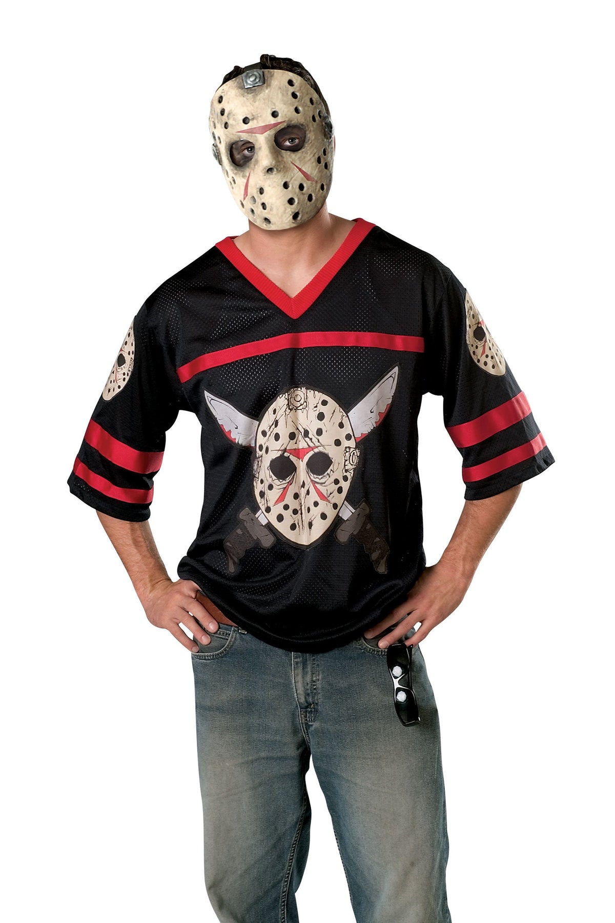 Friday the 13th: Jason Voorhees Kids Hockey Jersey & Mask Costume