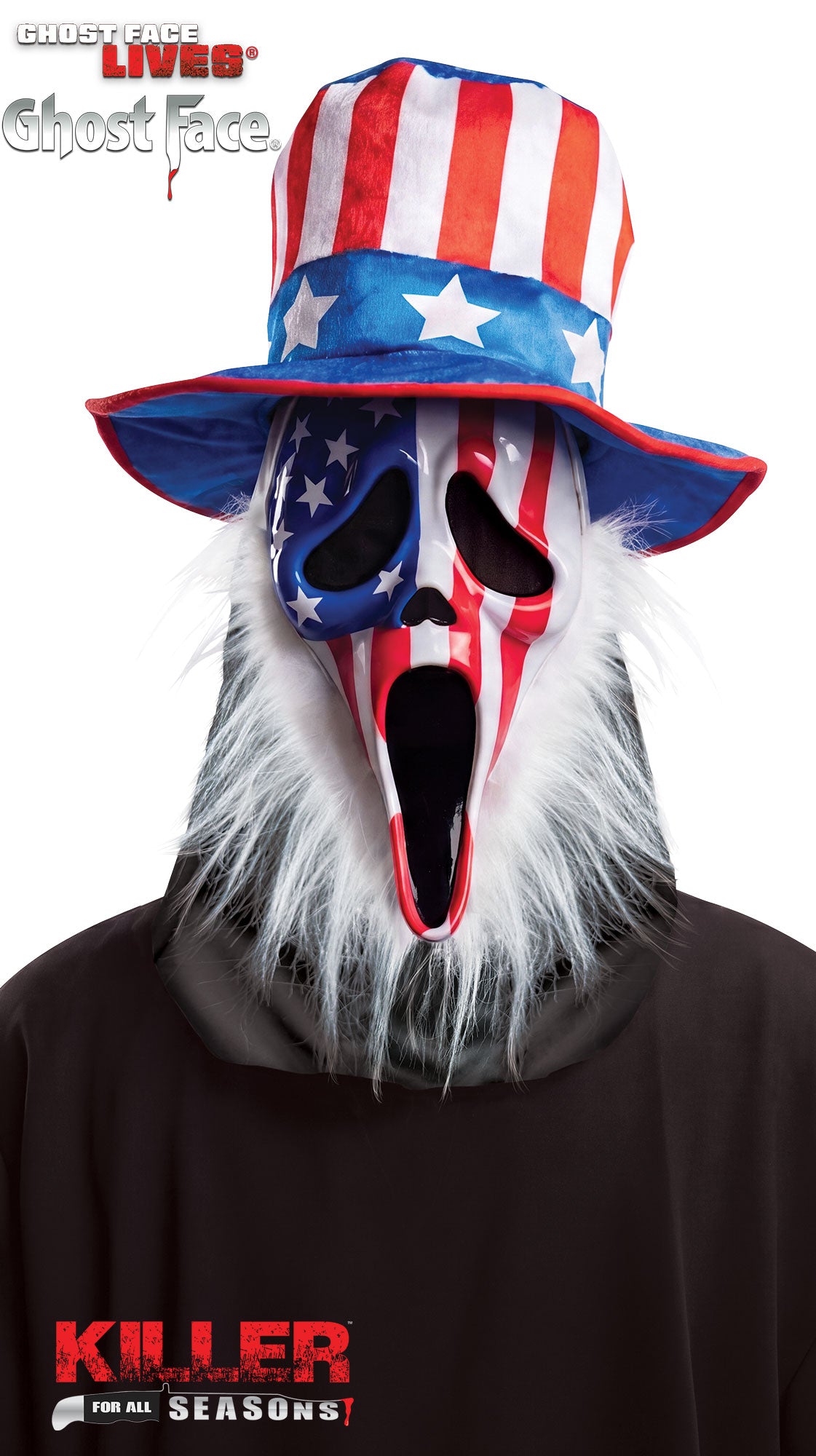 Uncle Sam Ghost Face Adult Costume Mask