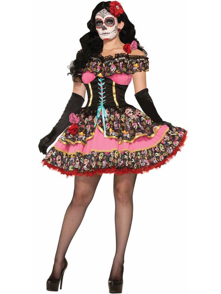 Day of the Dead Senorita Costume - Adult (XS)