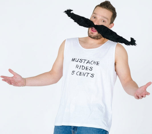 Mustache Rider Adult Costume Rides 5 Cents