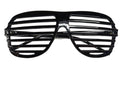 Black Aviator Shutter Shade Glasses