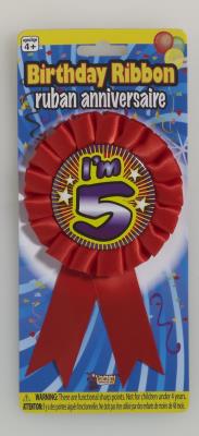 I'm 5 novelty birthday pin