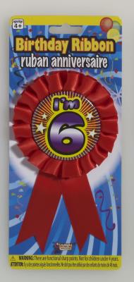 I'm 6 novelty birthday pin