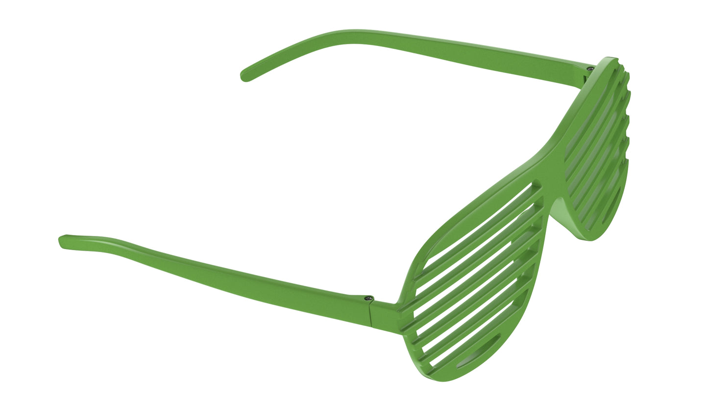 Green Shutter Shade Aviator Glasses