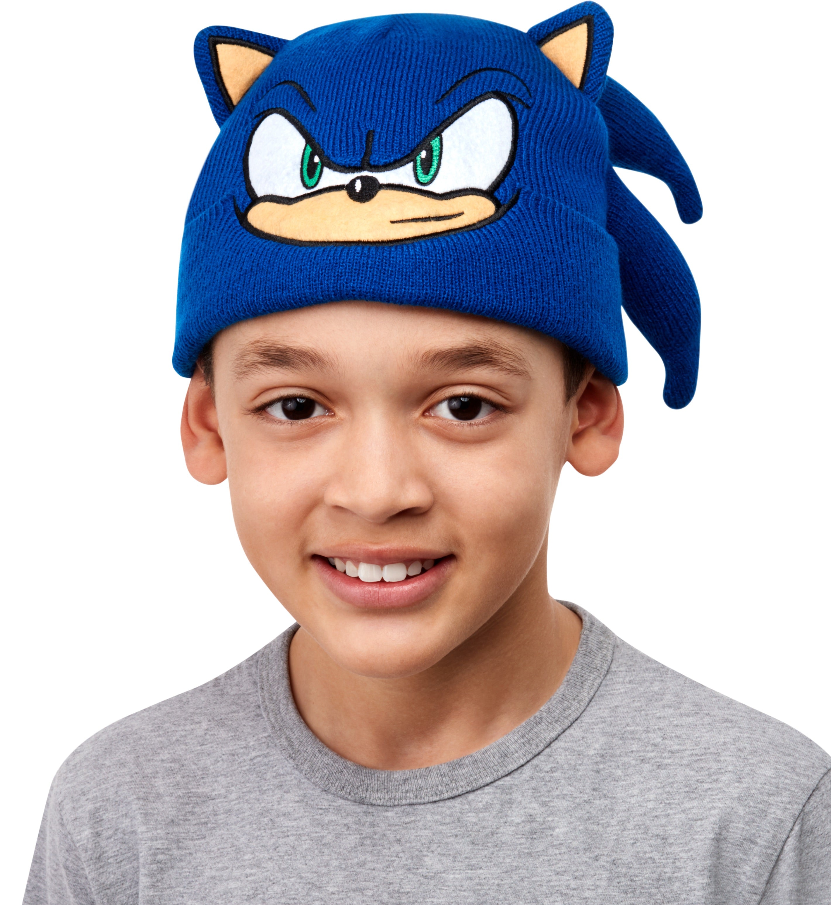 Sonic The Hedgehog Blue Beanie Stocking Cap Child Hat