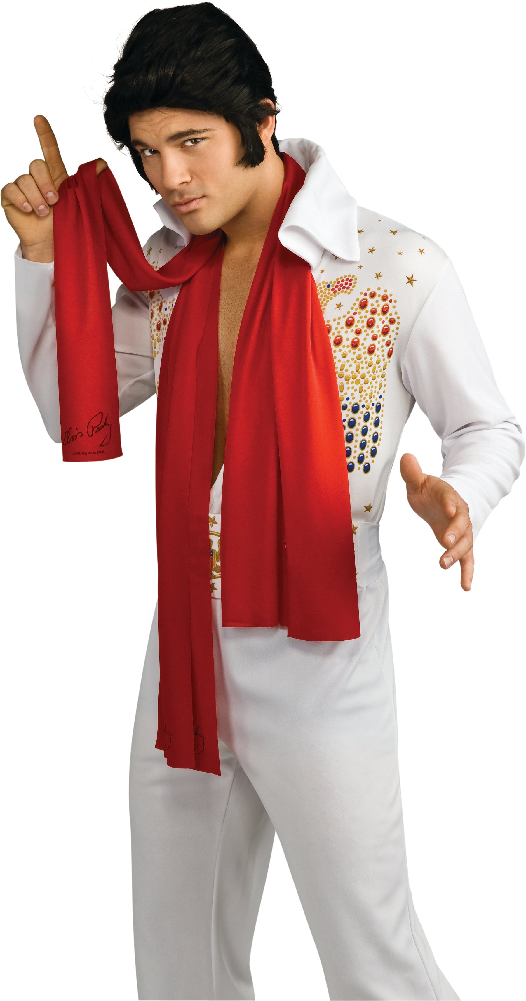 Elvis Presley Red Scarves Adult Costume Accessory