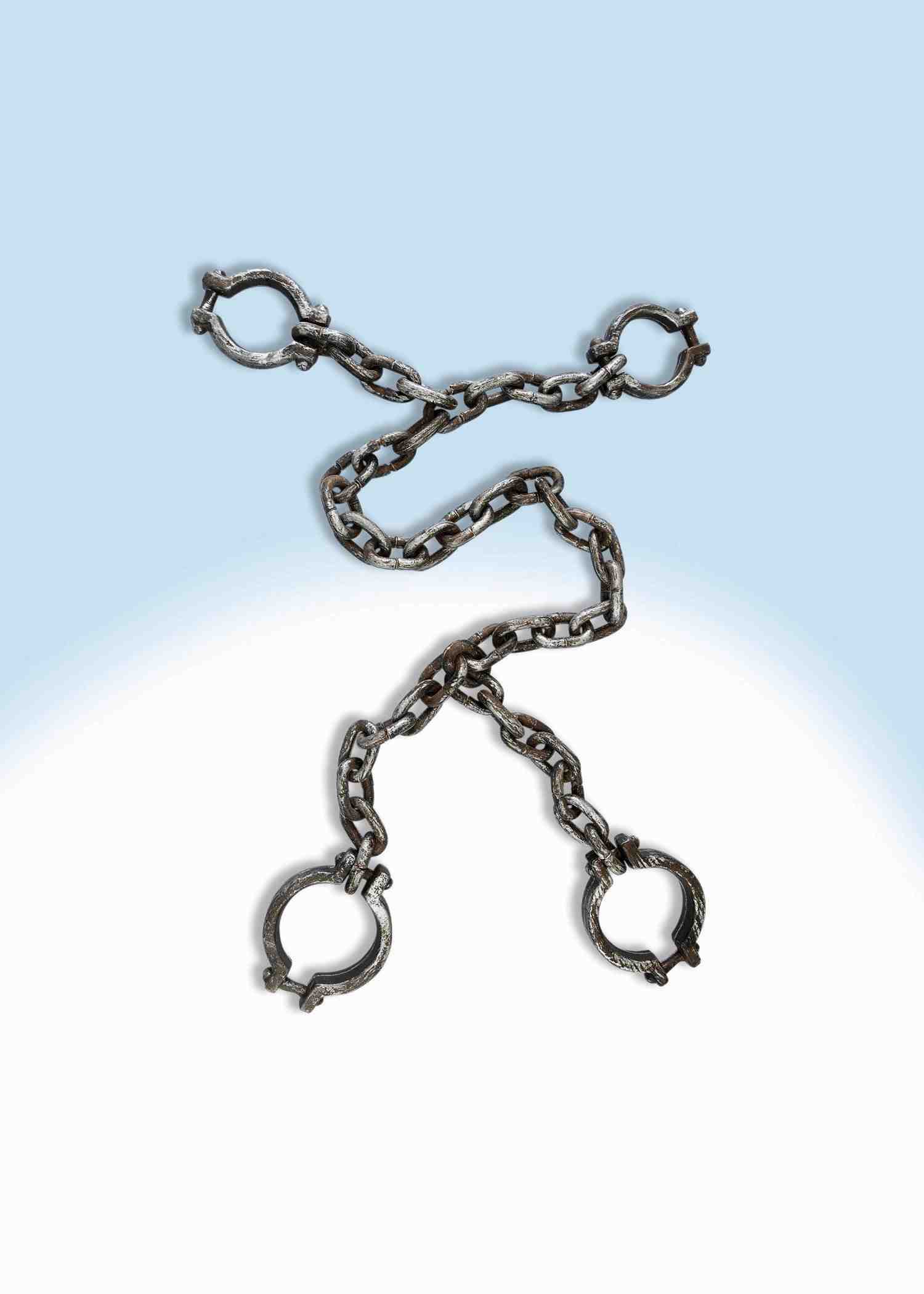 Jumbo Prison Hand and Leg Shackles Accessory