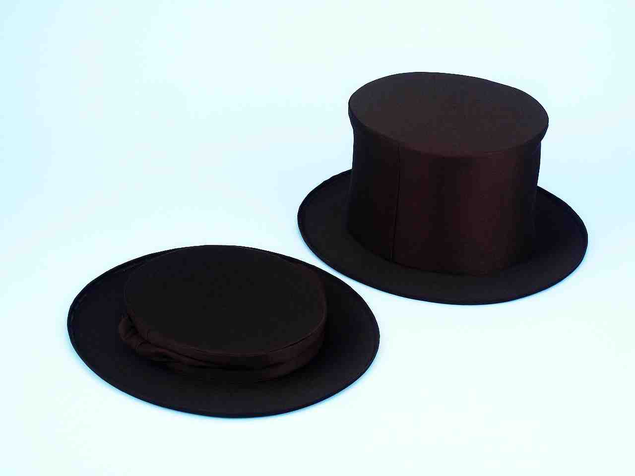 Magic Collapsible Magician Black Top Hat