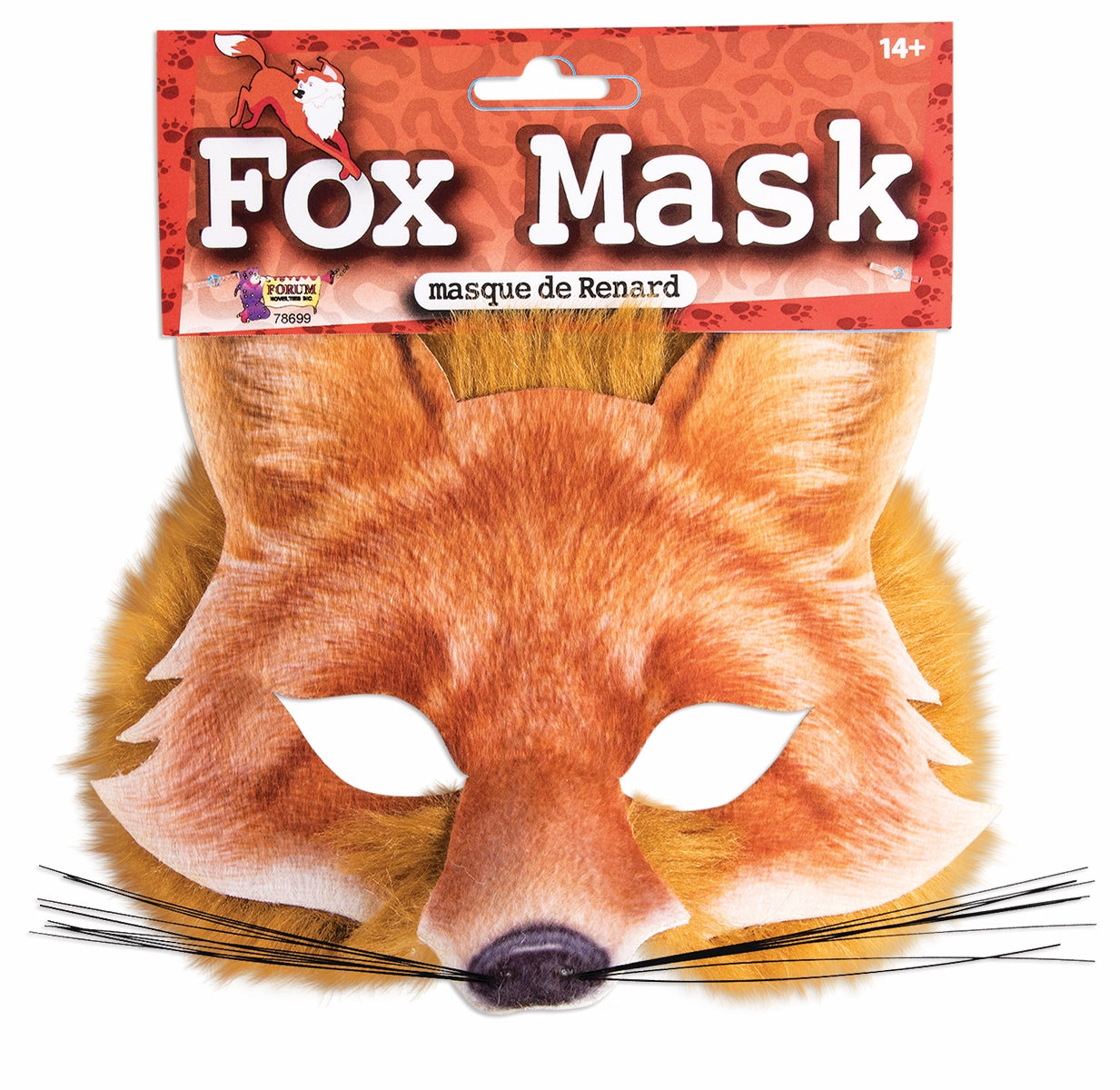 Fox Adult Animal Half Mask