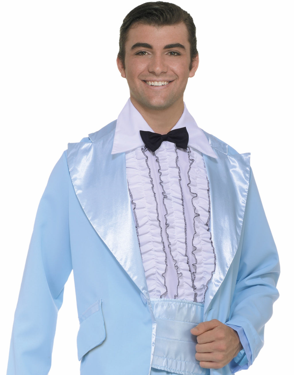 Dumb and Dumber White 70's Prom King Shirt Front